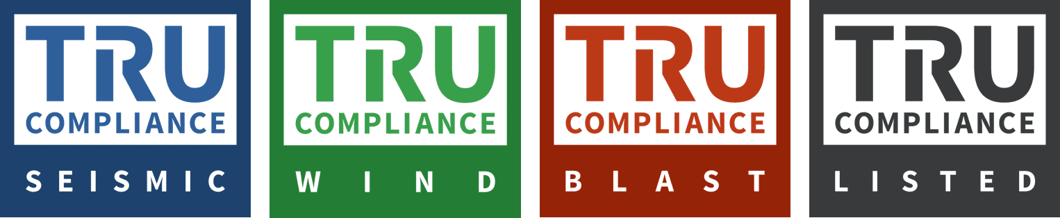 TRU marks for seismic, wind and blast as well as TRU Listing
